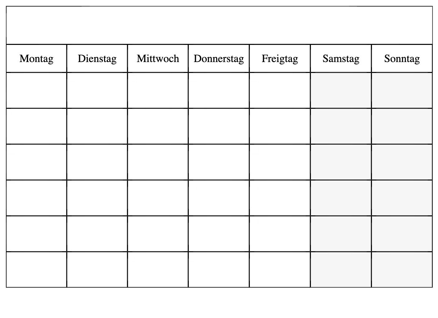 Bester Ausdrucken Wochenplaner 2023 Mit Ferien PDF Excel