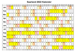 Feiertagen 2022 Saarland Kalender