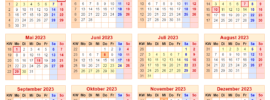 Jahreskalender 2023 Mecklenburg-Vorpommern PDF