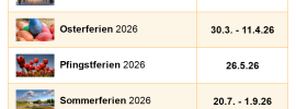 Kalender Winterferien Und Feiertage 2026 NRW