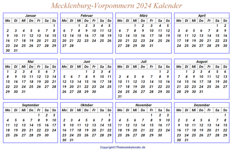 Wann Sind Die Sommerferien Mecklenburg-Vorpommern 2024 | The Beste Kalender
