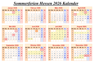 Feiertagen 2026 Hessen Kalender