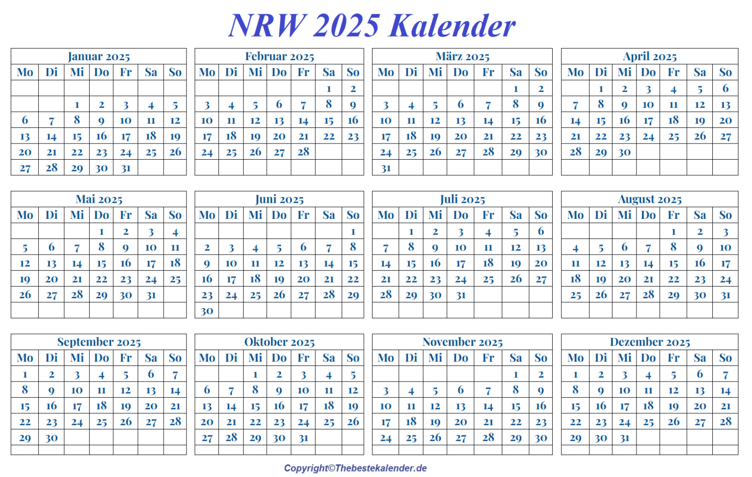Wann Fangen Die Sommerferien In Nrw An 2025 thebestekalender.de